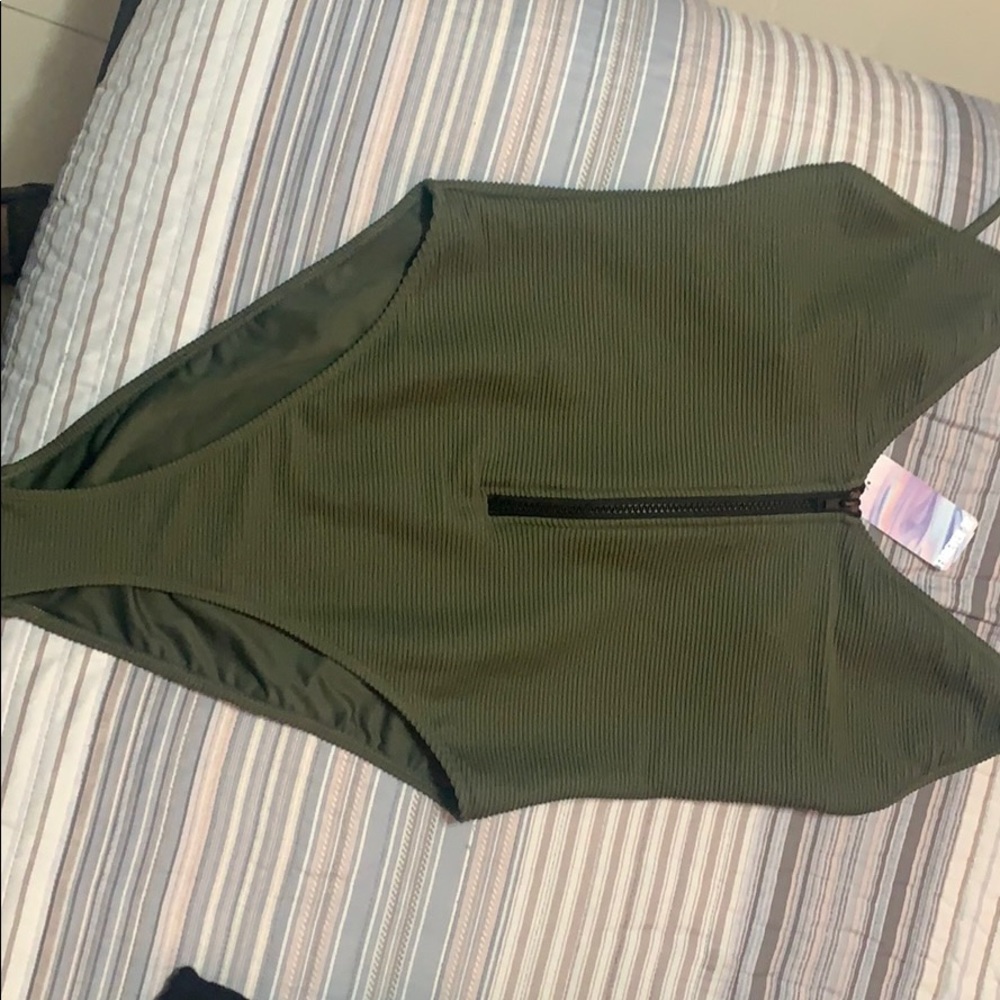 Olive Green bathing Suite